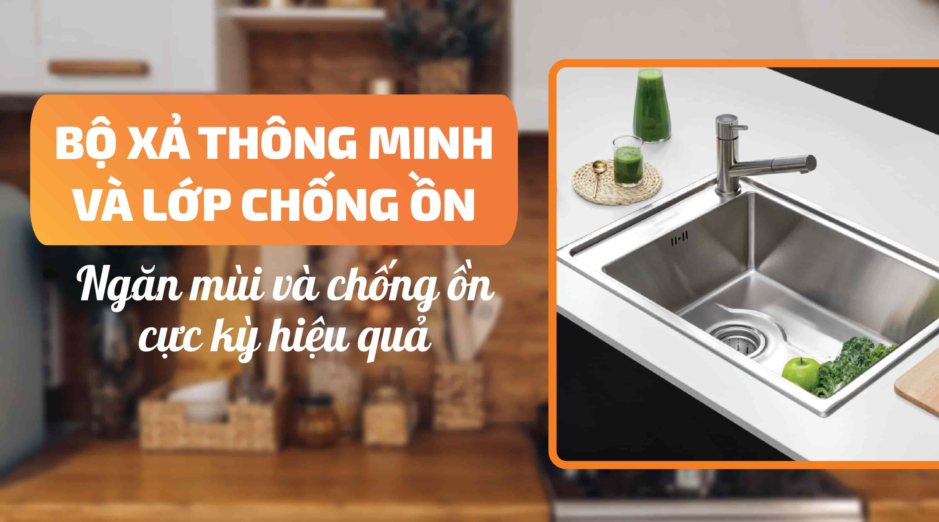 Chậu rửa chén Malloca MS 5066W - Bộ xả thông minh